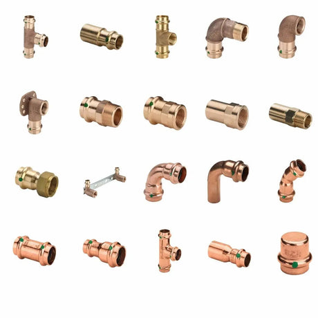 Kupfer Fittinge zum Pressen.