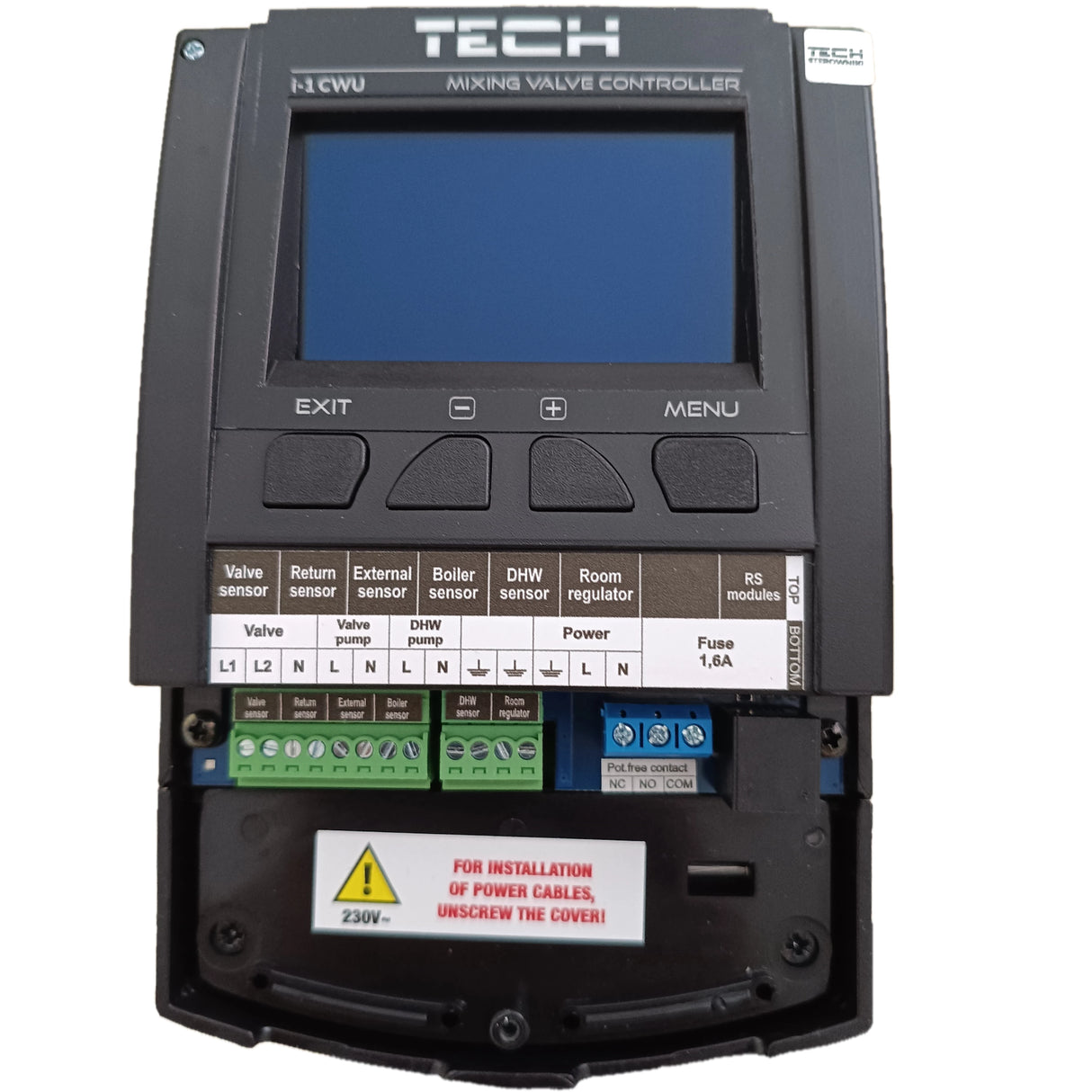 TECH i-1 CWU regulator obiegu grzewczego pogodowy – zawór mieszający + pompa CWU