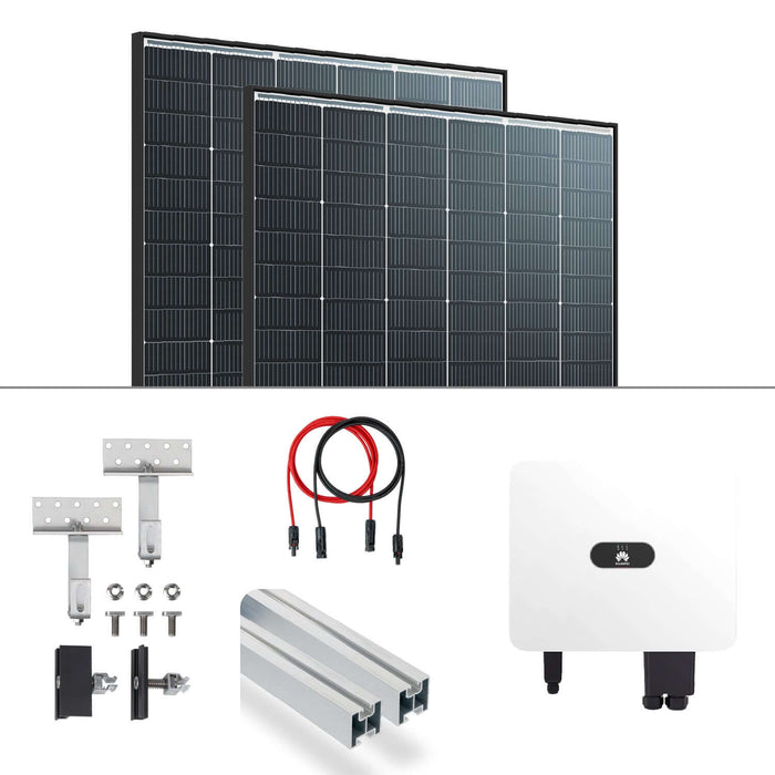 PV Komplettpaket Huawei 15KW 🔋 mit Trina 435 Vertex S+ Modulen und Wechselrichter für Schrägdachmontage 🏠.