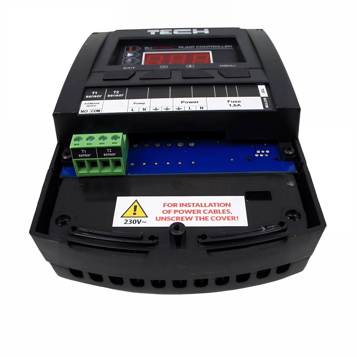 Technický teplotní diferenční regulátor EU-21 CWU s LED displejem