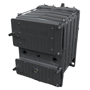 Grauer Gusseisenkessel für Holzvergasung im Produkt IBC Holzvergaserkessel GK-7k-Öko