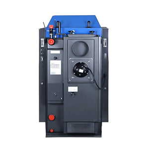 Blaue und graue Industrie-Ofen Kohlekessel Atmos KC25S für effizientes Heizen