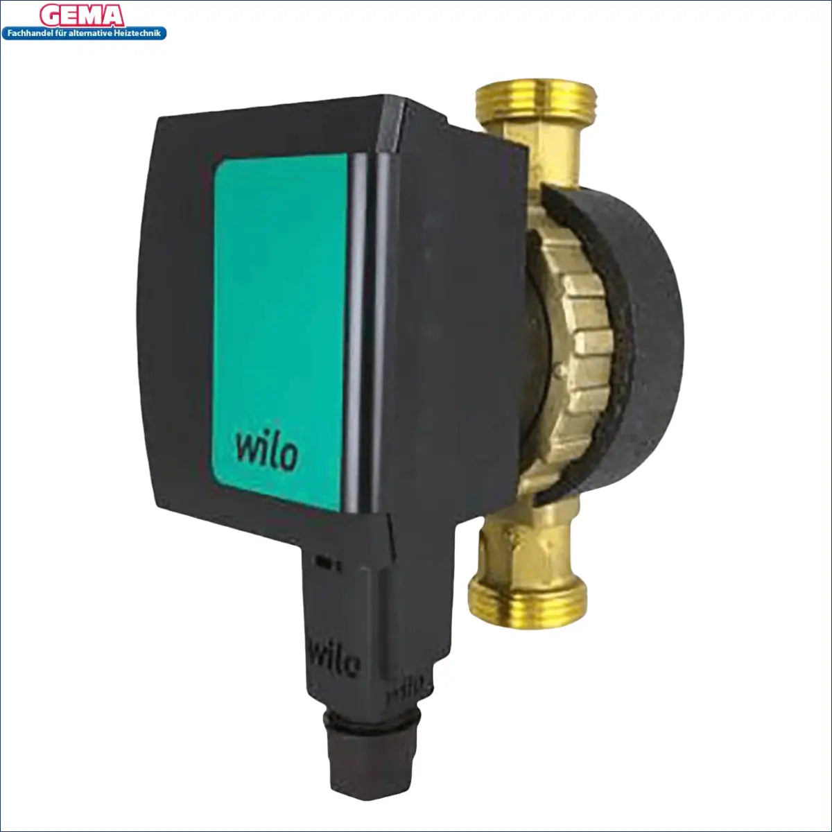 Schwarze und Messing Wasserzirkulationspumpe Wilo Star Z NOVA mit blockierstromfestem Synchronmotor