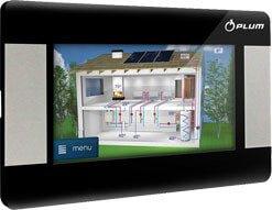 Heizungszubehör Steuerung: digitales Displaysystem zeigt Heizungsanlage mit Pumpengruppen 🛠️ und Regelungstechnik.