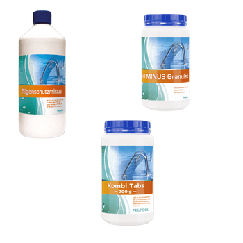 Produkte für 🏊‍♂️ Poolpflege: Algenschutzmittel, Kombi Tabs & MINUS Granulat. Perfekt für 🏡 Sanitär- und Poolzubehör!