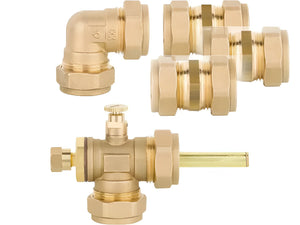 Brass plumbing fittings for Solarpaket Flachkollektoren AMX2 mit solarregler logo PWM