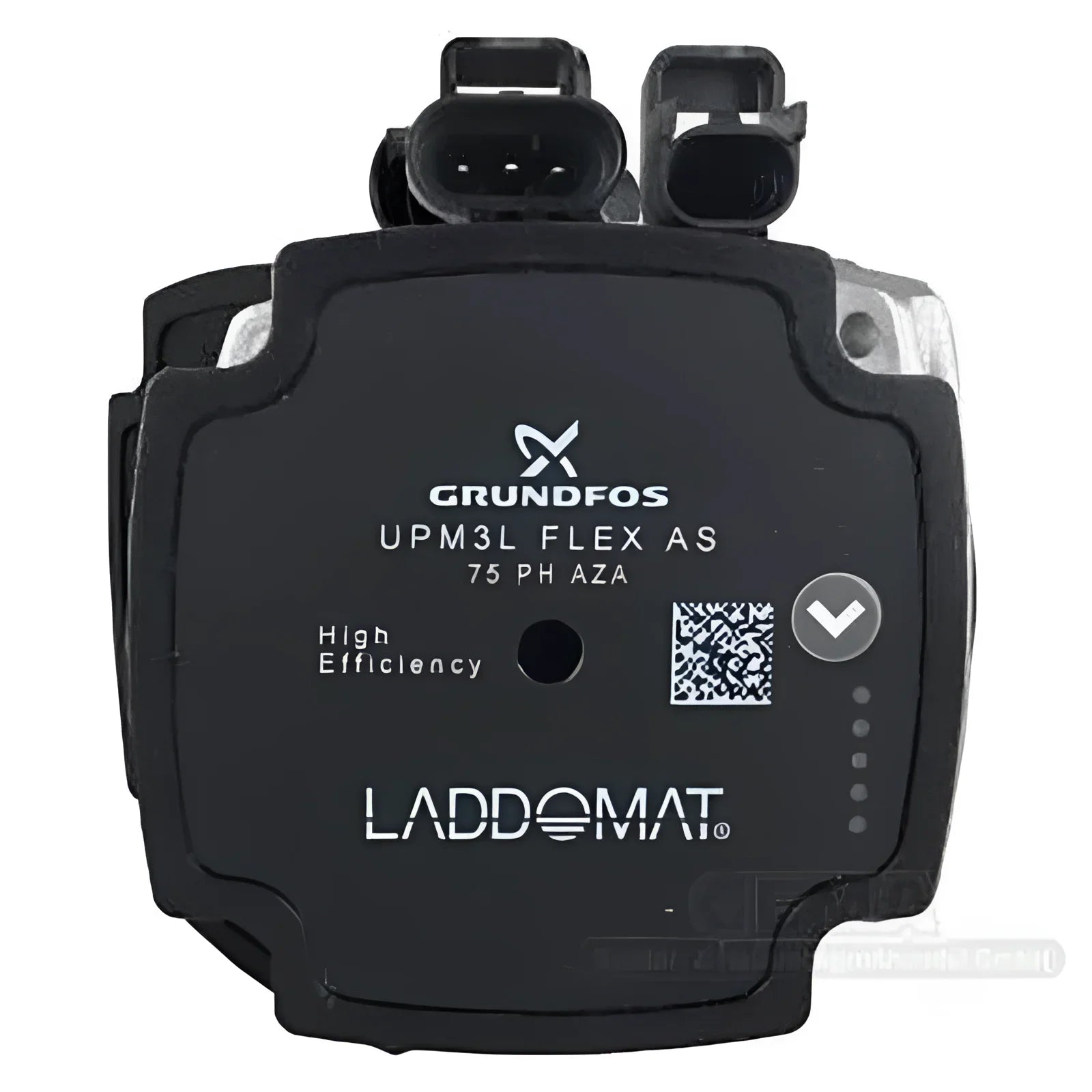 Schwarze Grundfos Kreiselpumpe für Boilers, Teil des Laddomat Ersatzpumpenkopf Systems