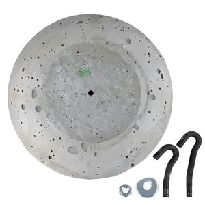 Concrete bowl with hardware for keramische deflektor Elektromet Heizkessel Eco Save System