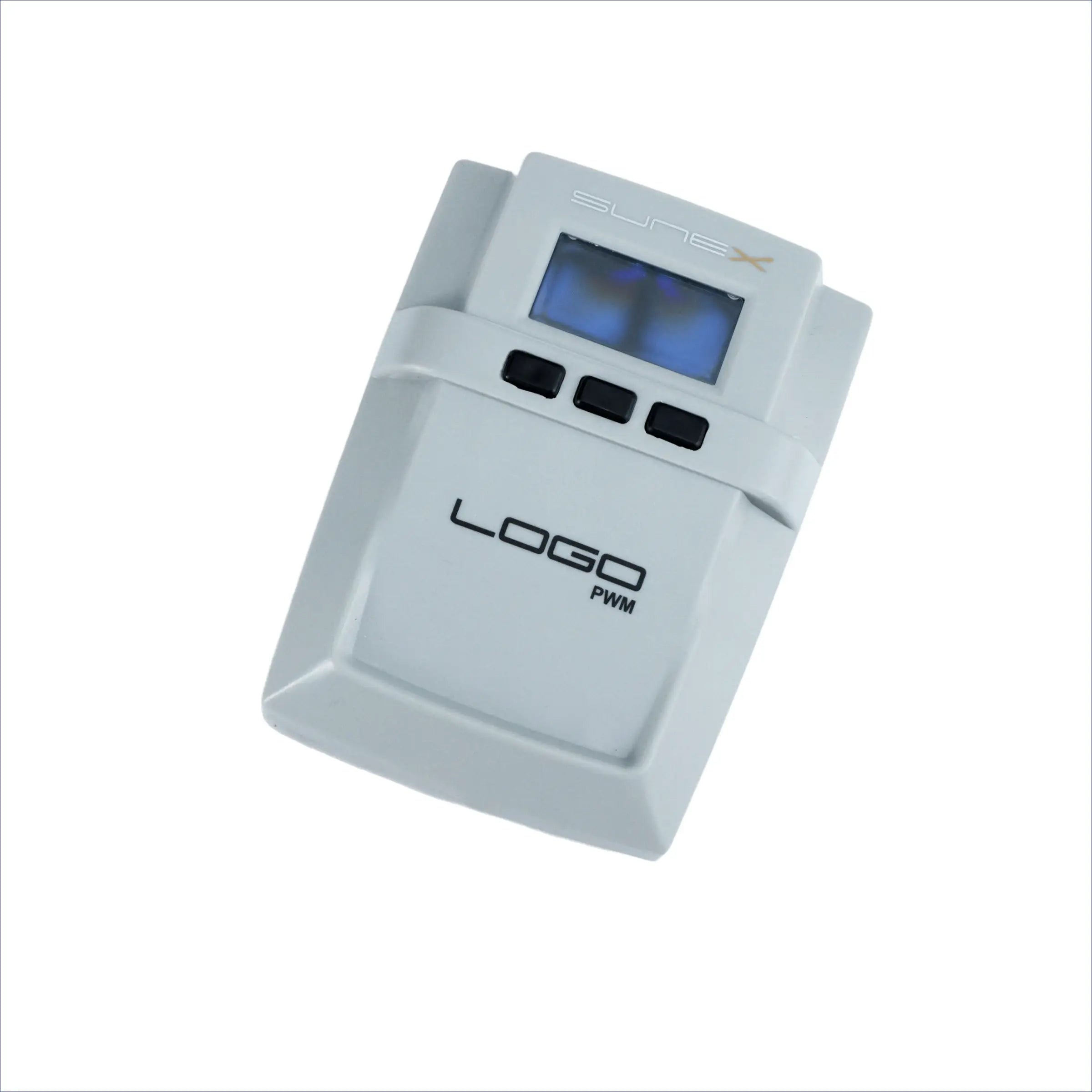 Sunex Solarregelung Logo mit präziser Temperaturmessung und benutzerfreundlichem LCD-Display