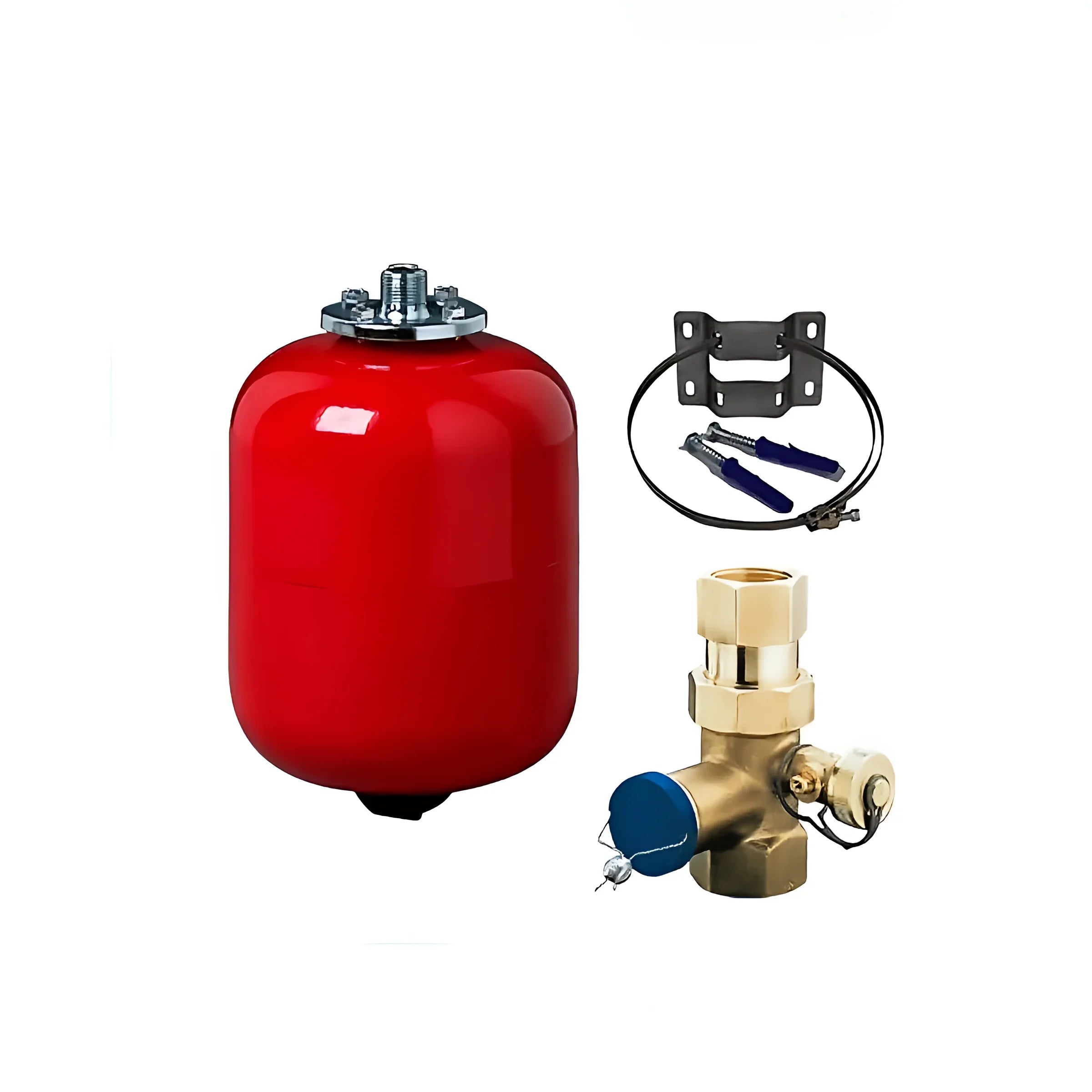 Plumbing expansion tank and valve kit for Thermoflux Pelling 35/150 liter pufferspeicher boilers