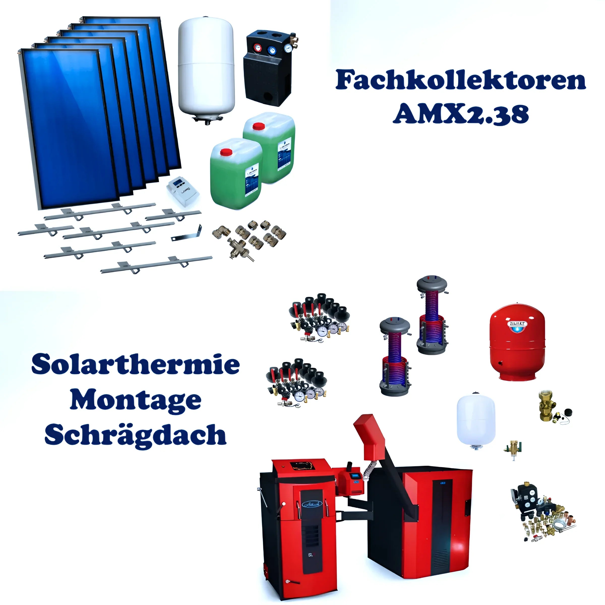 Solare Wärmetauscher und Heizkomponenten mit Attack SLXCP Zertifikat und Logo PWM Solarregler
