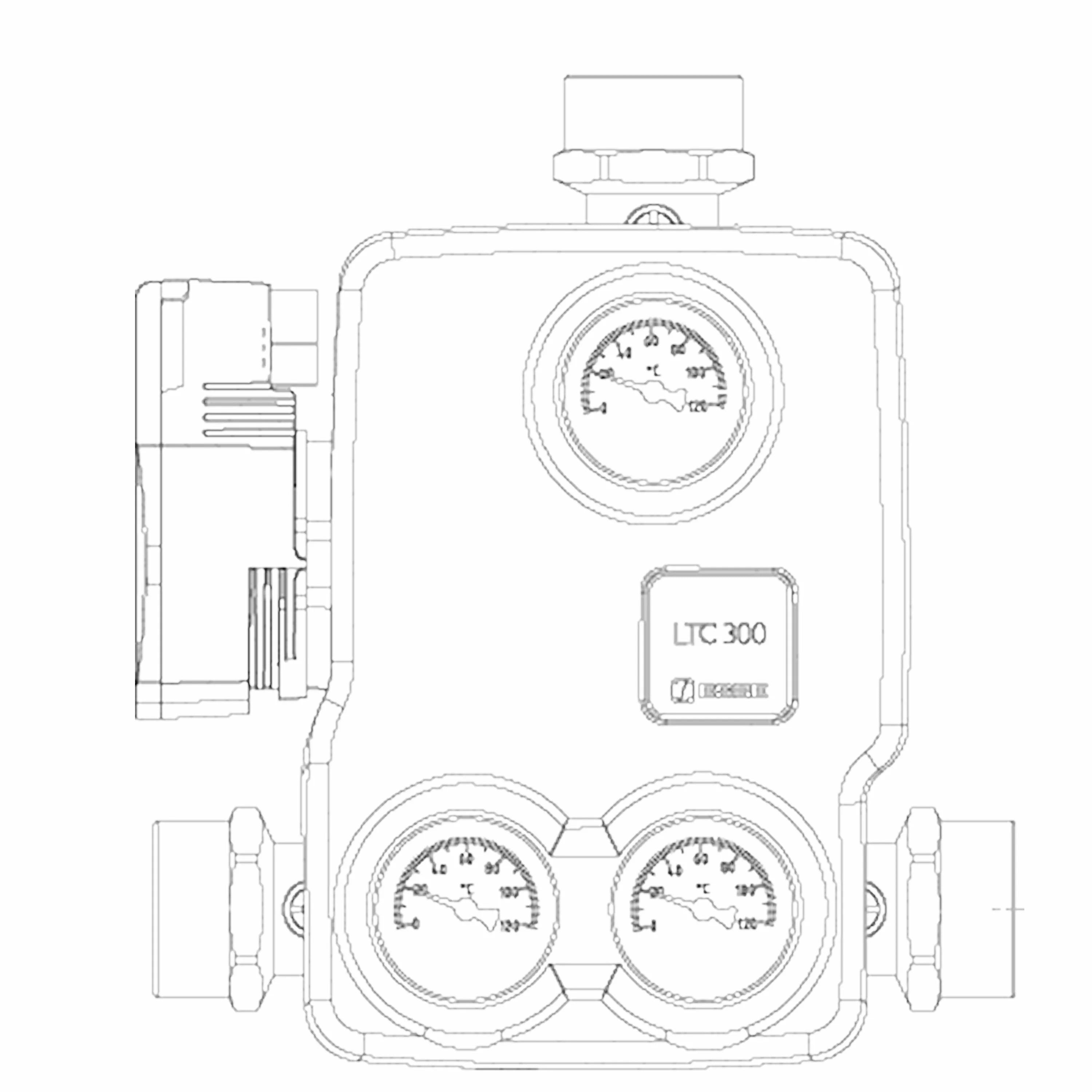 Return temperature increase ESBE LTC361 60 ° C loading valve unit