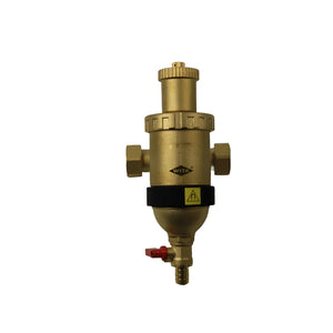 Brass magnetischer Filter mit schwarzem Band und rotem Ablassventil für Heizung