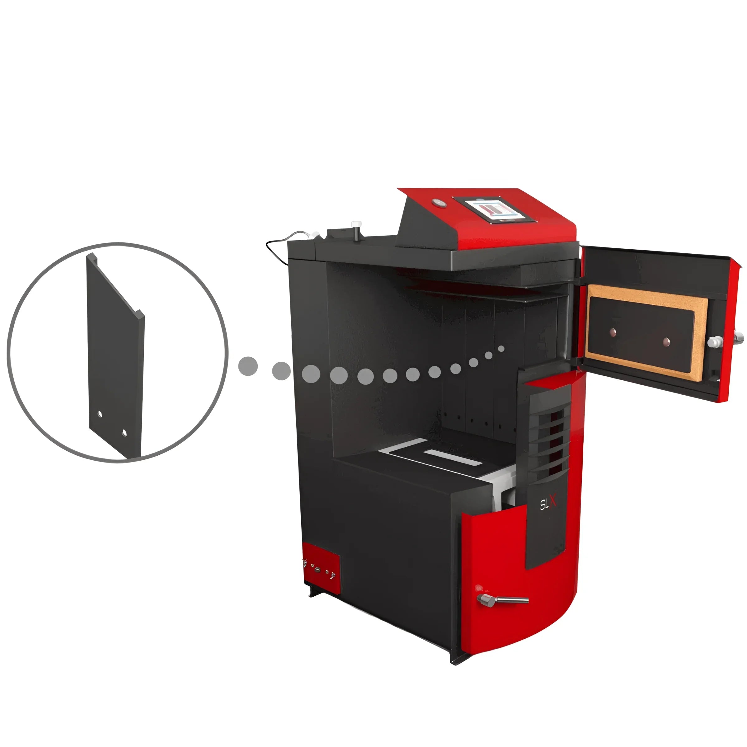 Holzvergaser Attack SLX Lambda Touch 🔥 mit modernem Steuerungssystem 🔧 – effizient und umweltfreundlich 🌍.