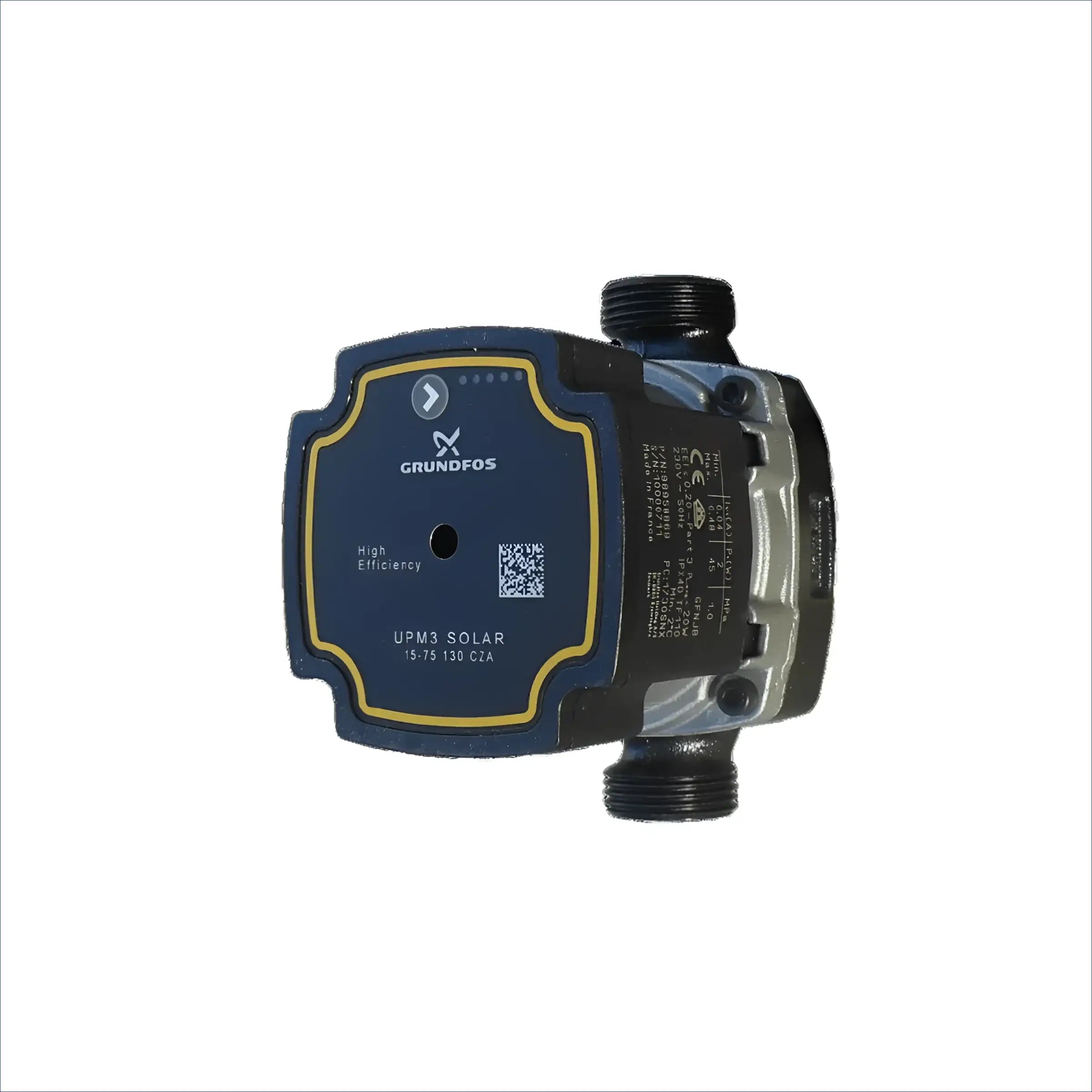 Alt-Text für Solarpumpe Grundfos UPM3 Solar 15-75 Sunex, grundfos upm3 solar effiziente Solarpumpe