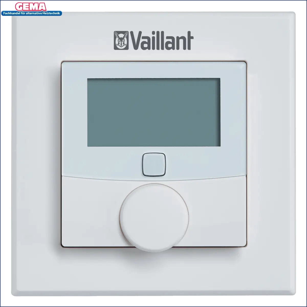 Weißer Digitalthermostat für Einzelraumregelung ambiSENSE mit aufeinander abgestimmten Komponenten für sicheren Betrieb