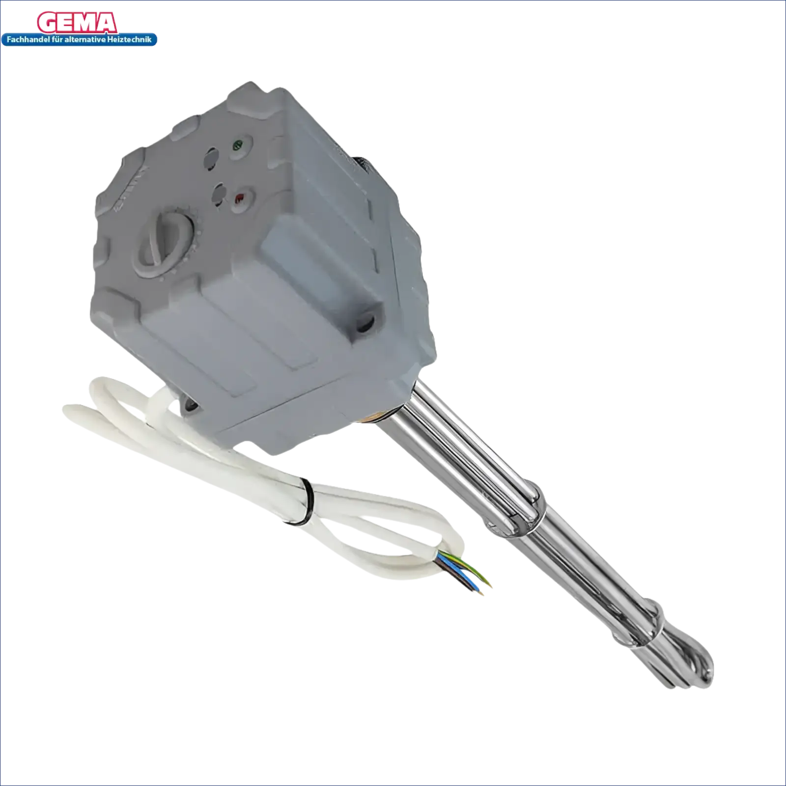 Graue Elektrobrennstoffbox mit Metall-Heizelement für Elektroheizstab 6,0 kW