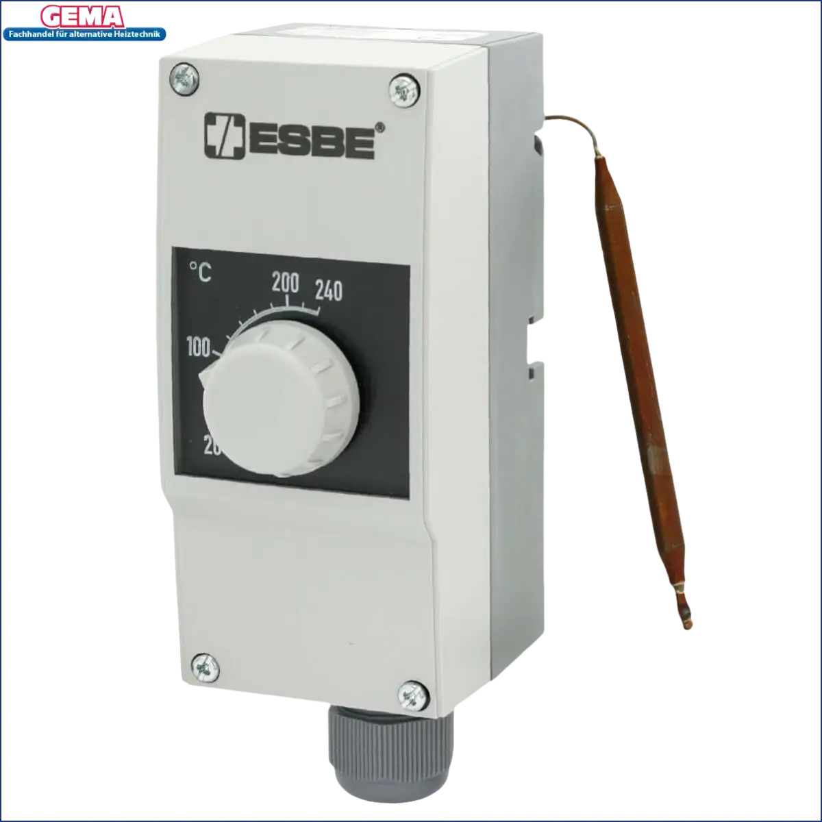 Einstellbares Temperaturregelgerät mit Sensor für ESBE CTF150 Serie Rauchgasthermostat CTF151