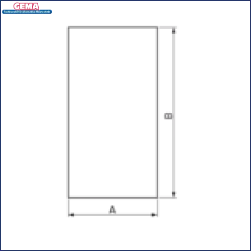 Stilisierte Smartphone-Umrissansicht für ESBE CTF150 Serie Rauchgasthermostat CTF151