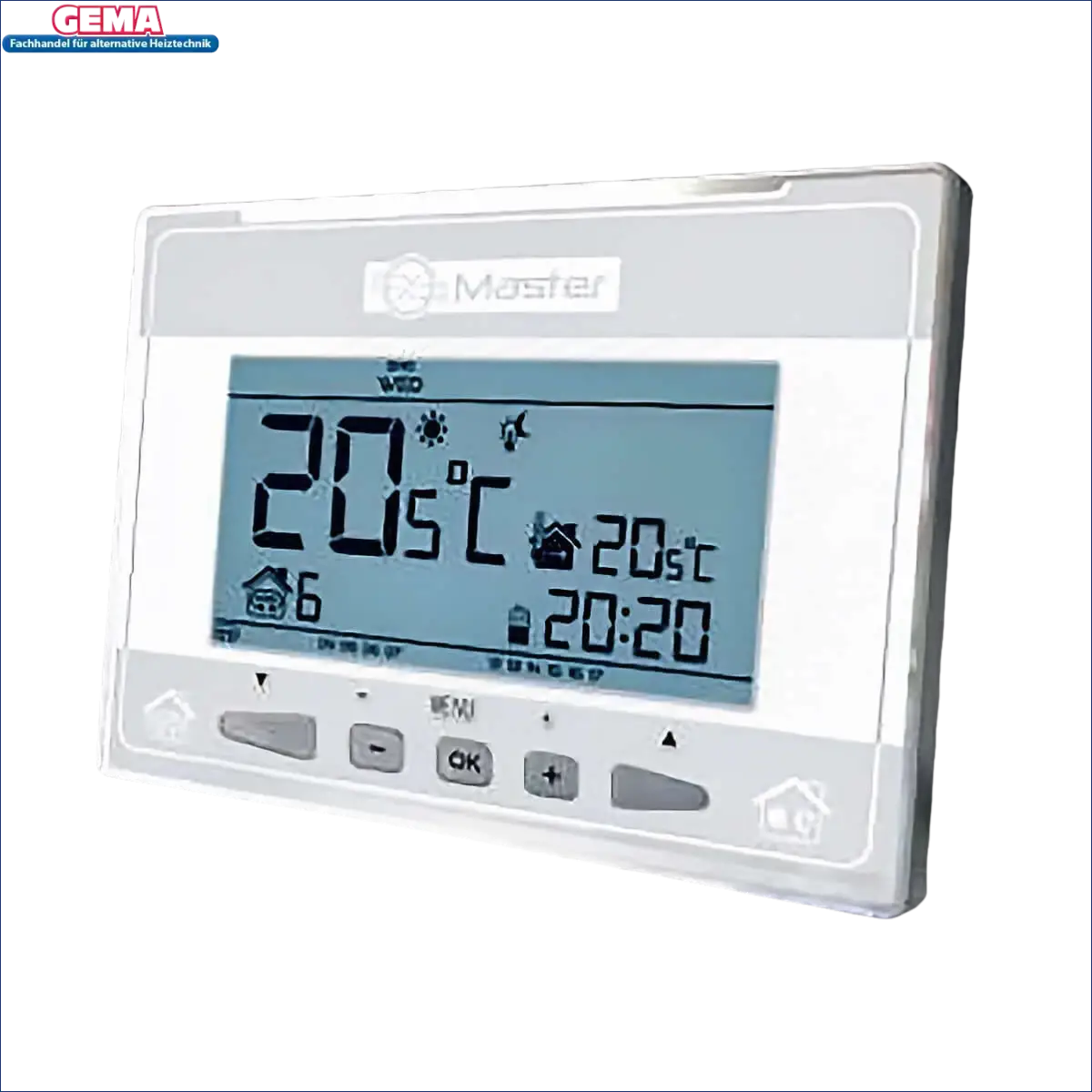 Digitales Raumthermostat mit Display für die EU-290 Aufputz Zimmerregelung