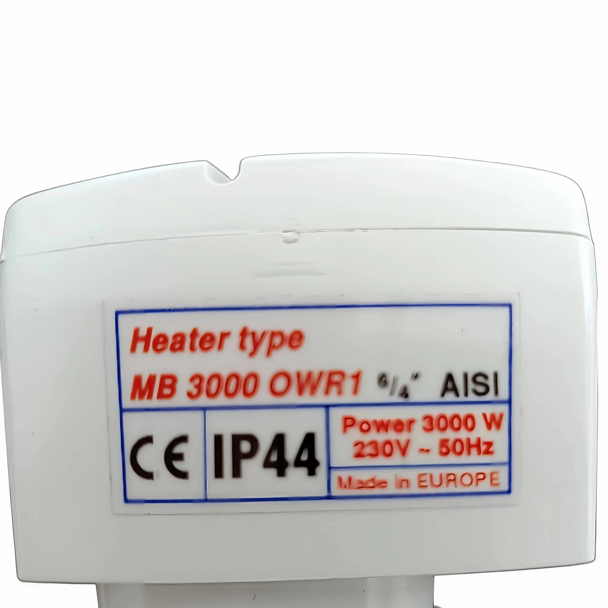 Heizstab Heizpatrone 3 kW | 230 V | 6/4″ | AISI 316 Edelstahl - GEMA Shop