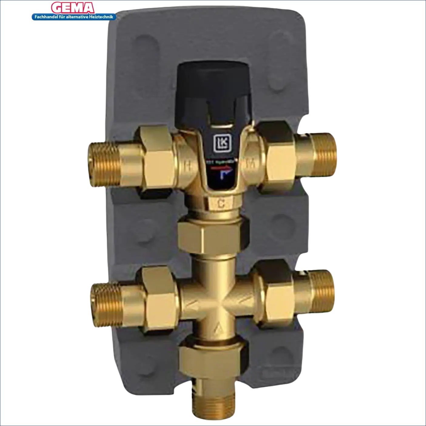 Brass Thermostatventil für Warmwasserzirkulation im HydroKit HWC 3/4 kompaktes Kit
