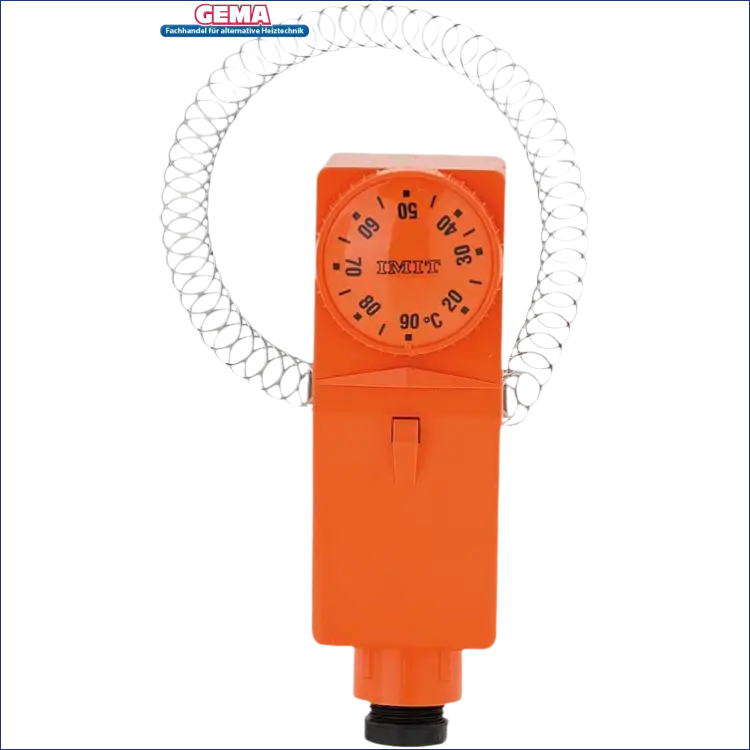 Orange Immersions-Thermostat mit gewelltem Sensor für imit anlegethermostat tce brc