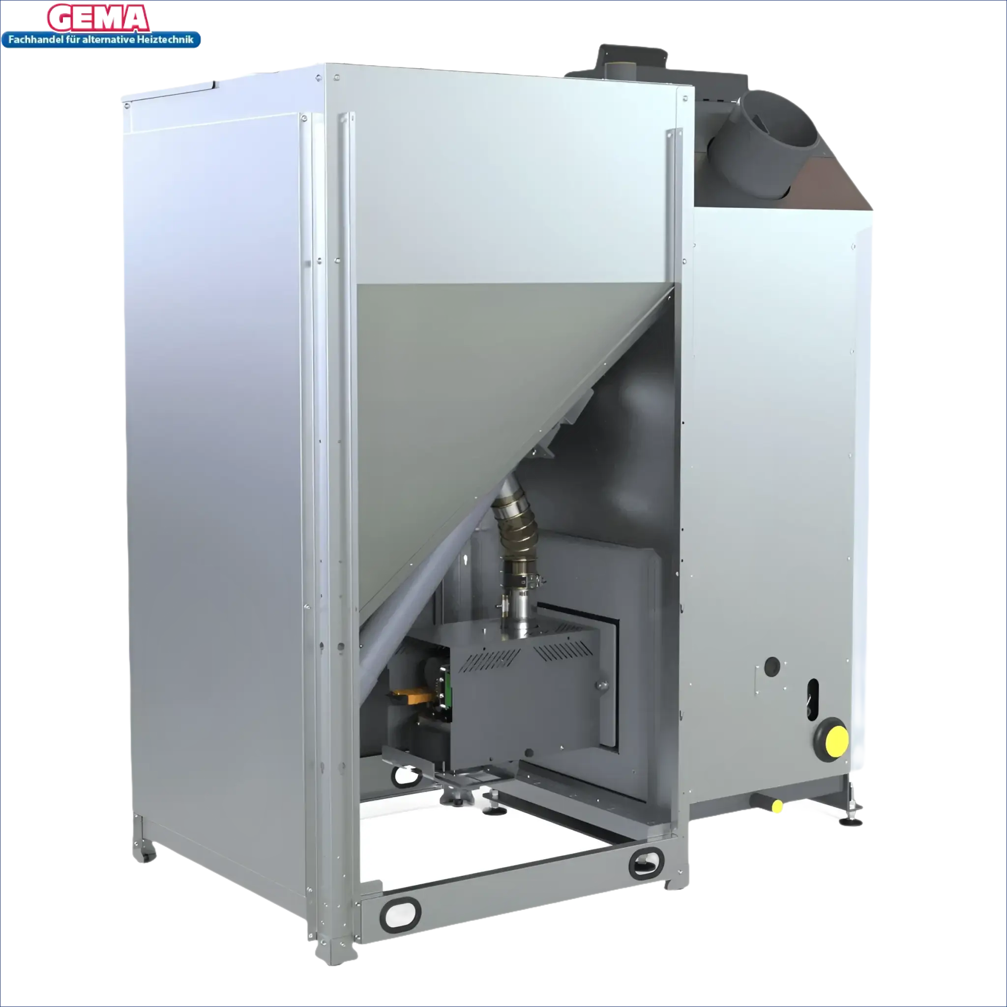 Industrie silber Metallmaschine für Kombikessel Defro Komfort Ekopell 25 kW