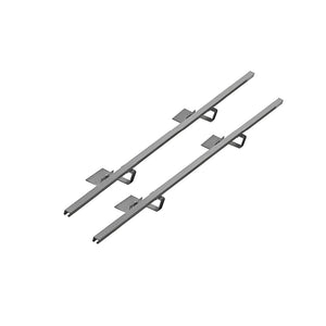 Set von 2 stabilen Schienen für sichere Montage von Geräten und Zubehör 🛠️🔩.