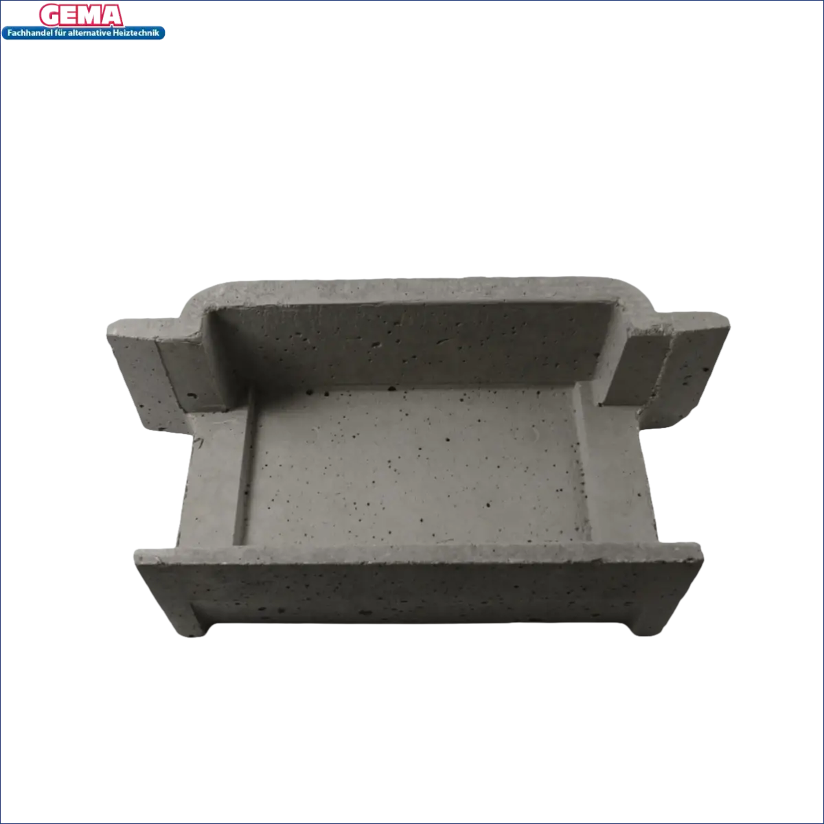 Rechteckige Betonform für Brennkammer hinten bei Attack SLX 45|50|55 kW