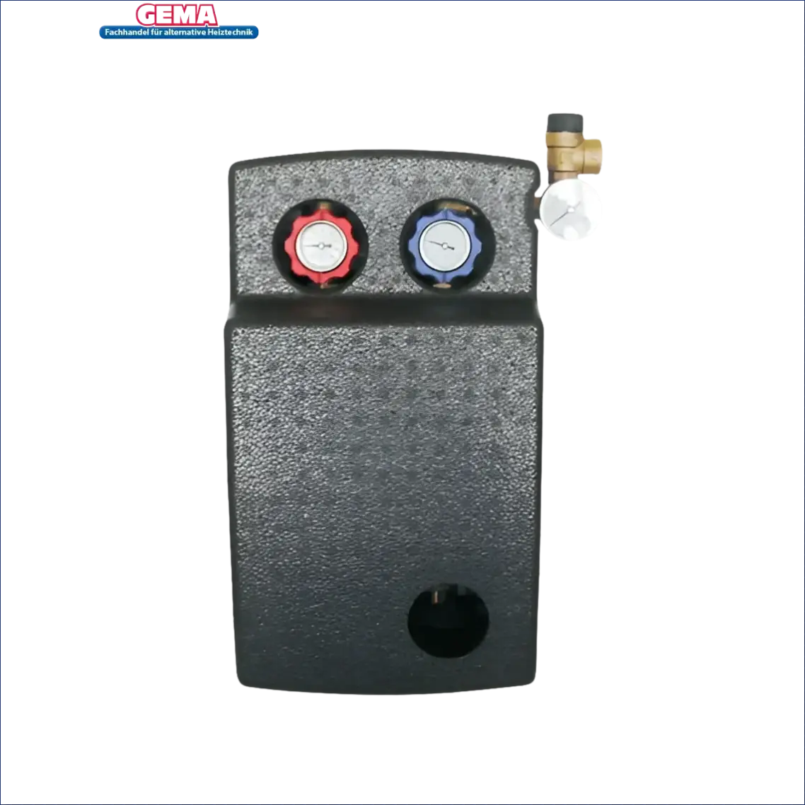 Schwarze rechteckige Wassermischereinheit für Solarpaket Flachkollektor AMX2.0