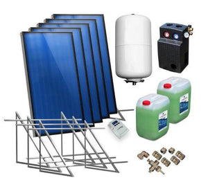 Solarpaket Flachkollektoren AMX2.85 14,35 m² für Flachdach - GEMA Shop