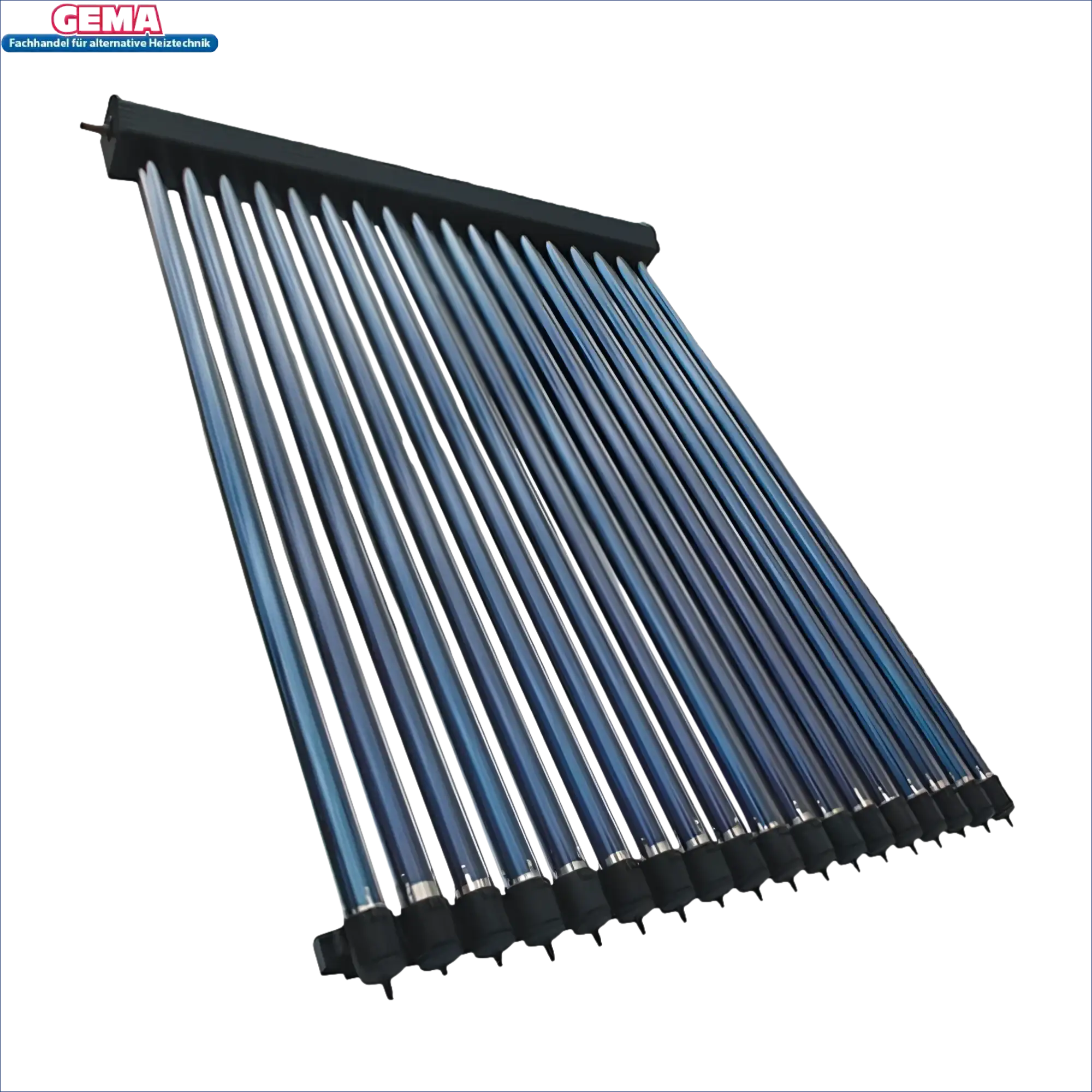 Evakuierter Röhrenkollektor mit Heat Pipe-Technologie für Solarpaket HP22 auf Flachdach