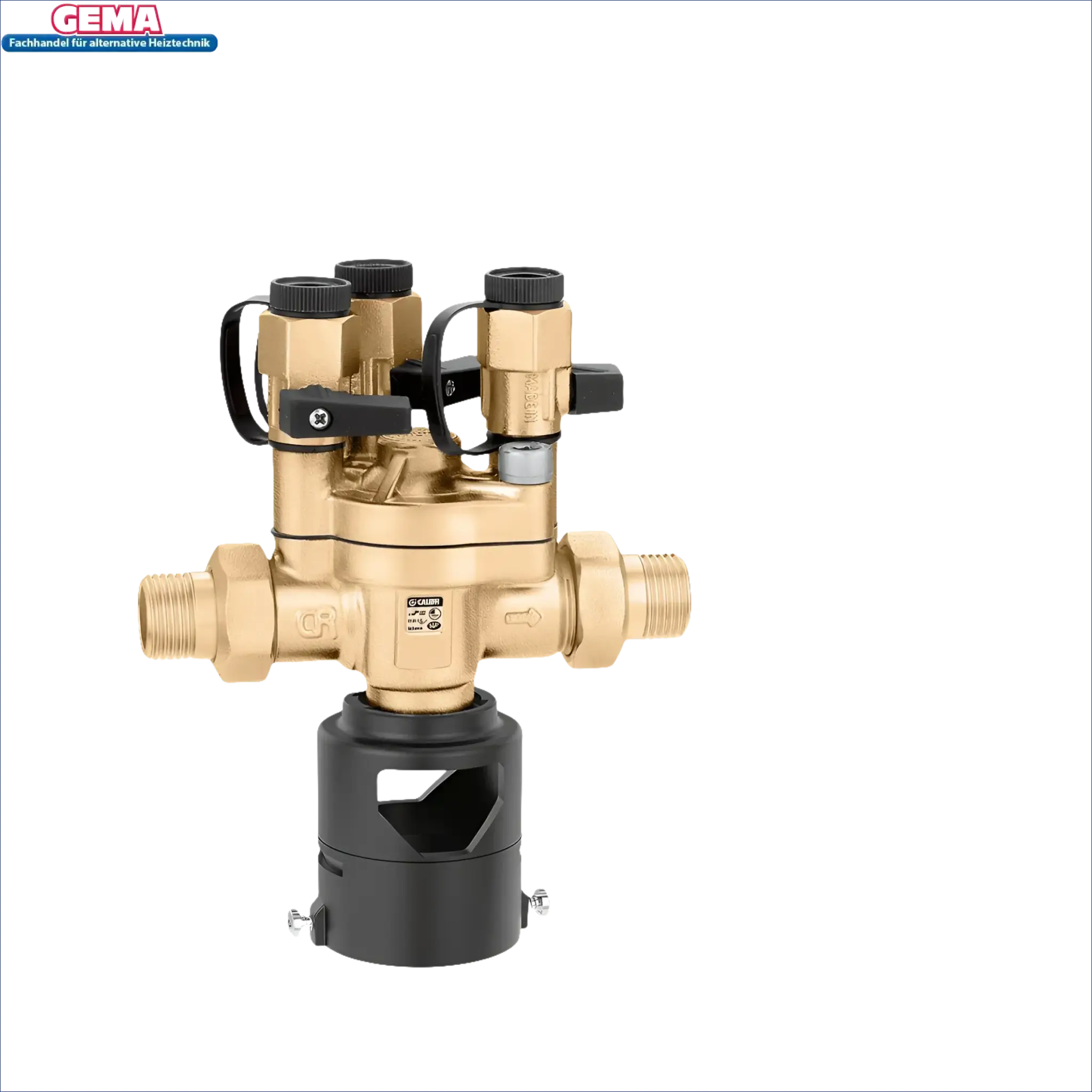 Brass manifoldd with schwarze Fitting für kontrollierbaren druckreduzierten zonen Systemtrenner BA Kompakt