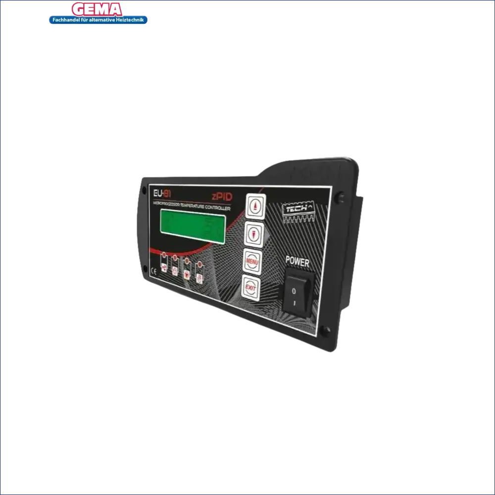 Schwarzer EU-81 Temperaturregler mit Buttons und Display für zPID Steuerung, vielseitige Funktion