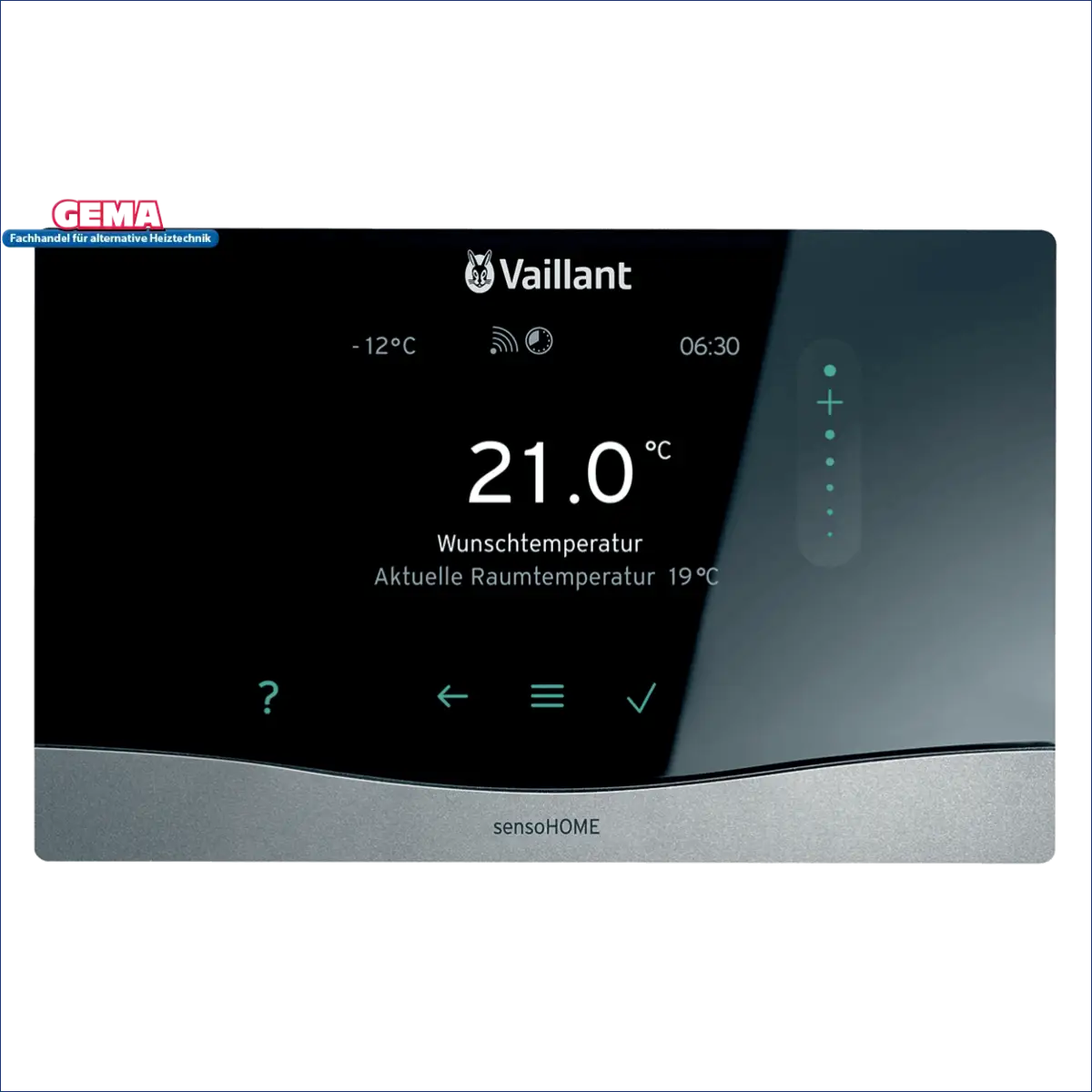 Bild eines vaillant raumtemperaturregler sensohome thermostat für effiziente Raumregelung